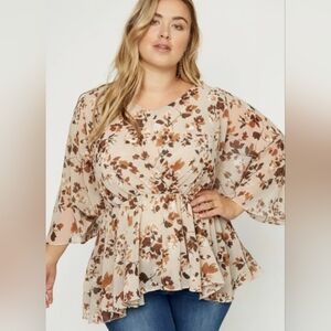 Floral Print Women's Top